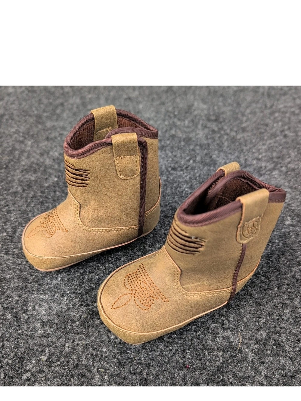 Ariat Boots Infant Lil Stompers Anthem Patriot Brown Western Babies Booties